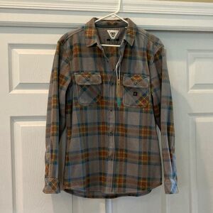 Men’s New Vissla Sz MED Soft Ecozy Polar Flannel Shirt/jacket